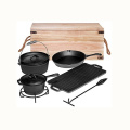 Pre-Seasoned Cast Iron Camping Cookware Sets